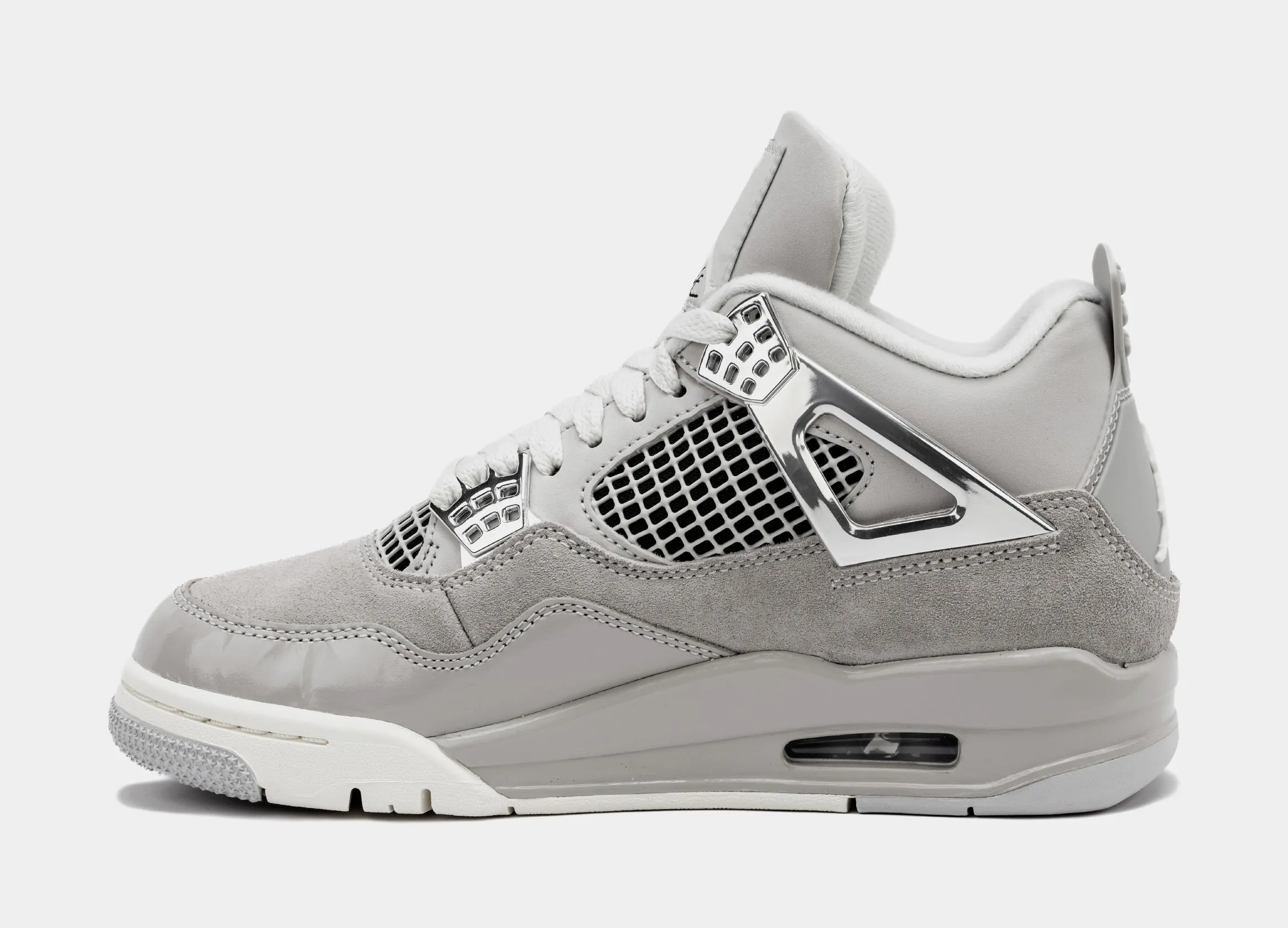 Air Jordan 4 Retro Frozen Moments Womens Lifestyle Shoes (Grey/White) Limit One Per Customer