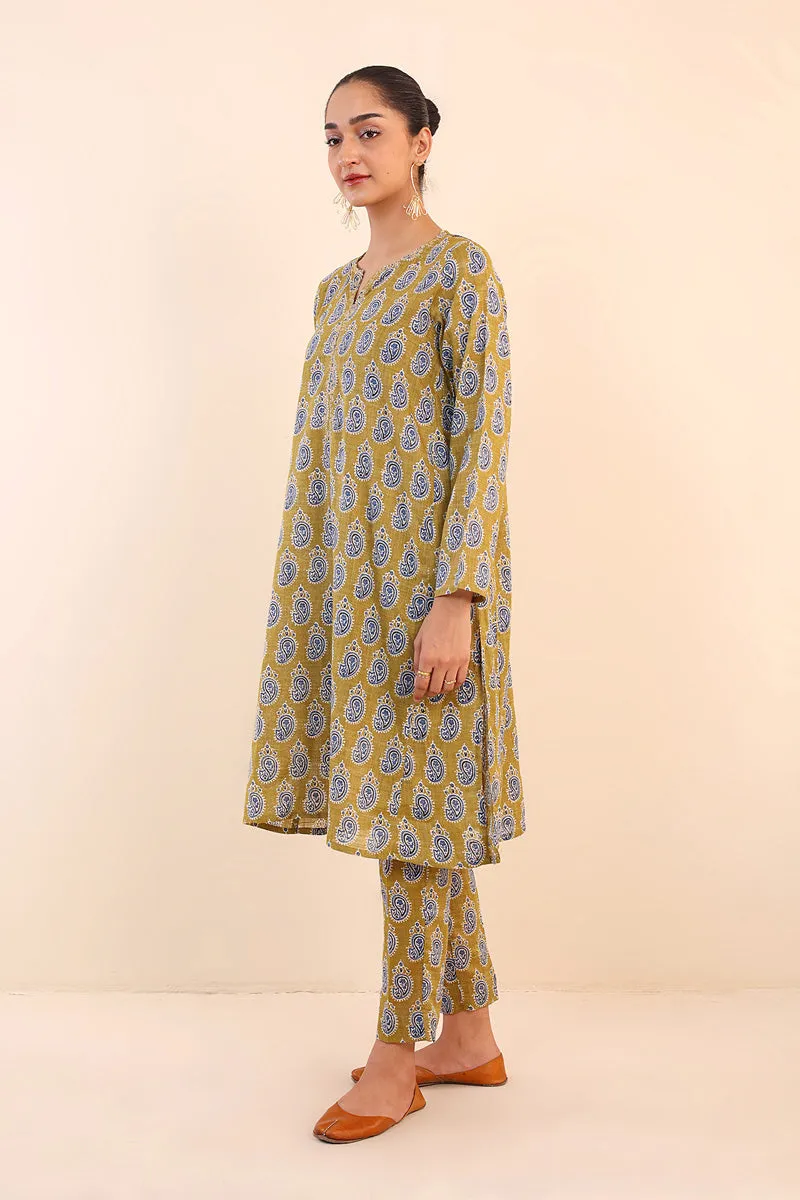 Ajrak Block Printed Suit