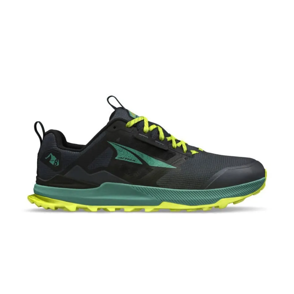 Altra Lone Peak 8 Men's Trail Shoes SS24 Black/Green