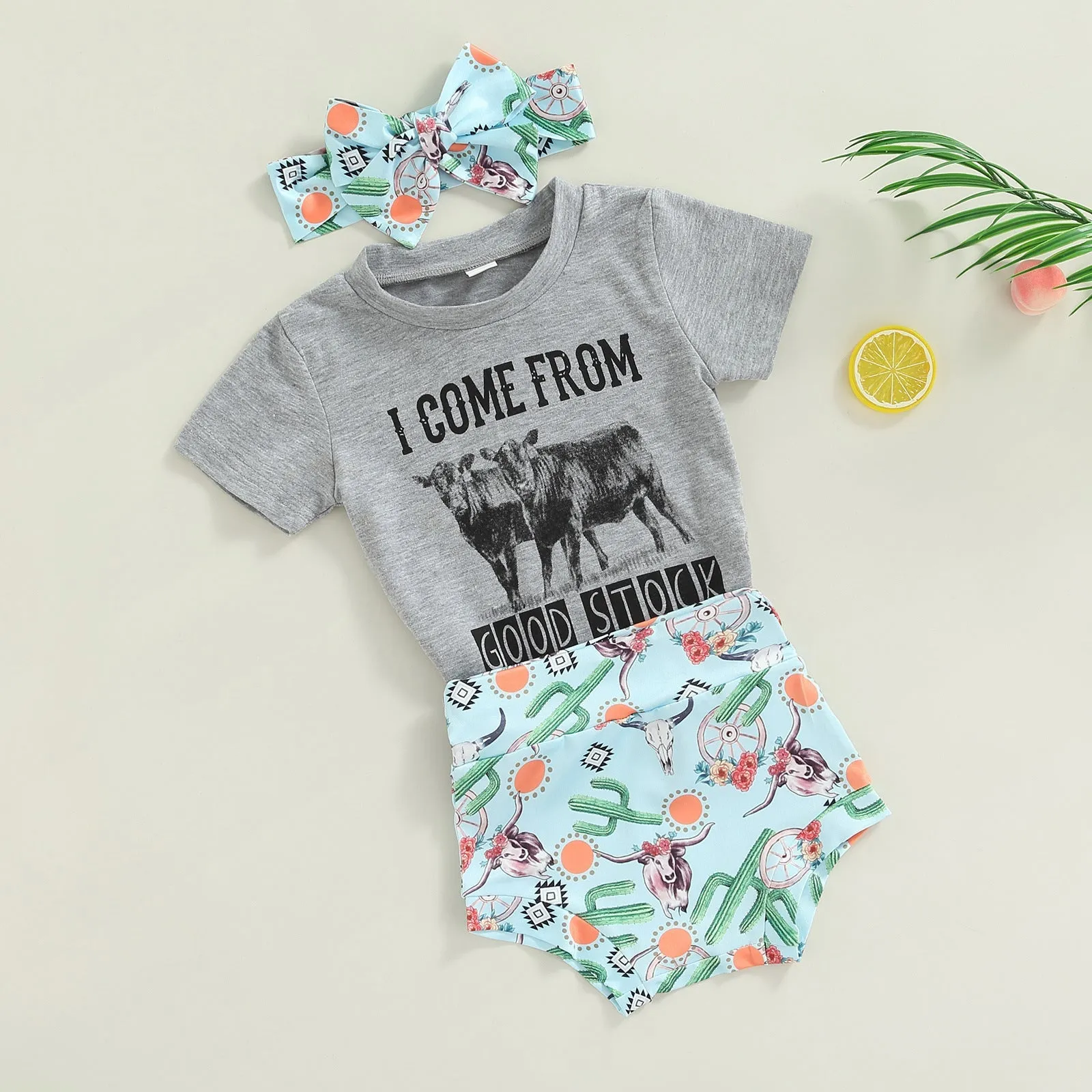 Baby Cow Printed Suit