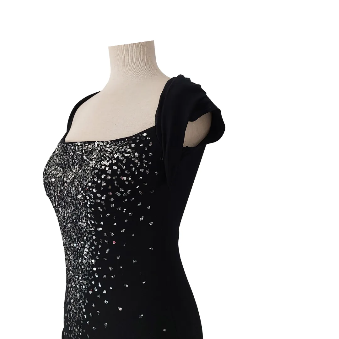 Bay Black with Silver Sequins Top | Gently Used |