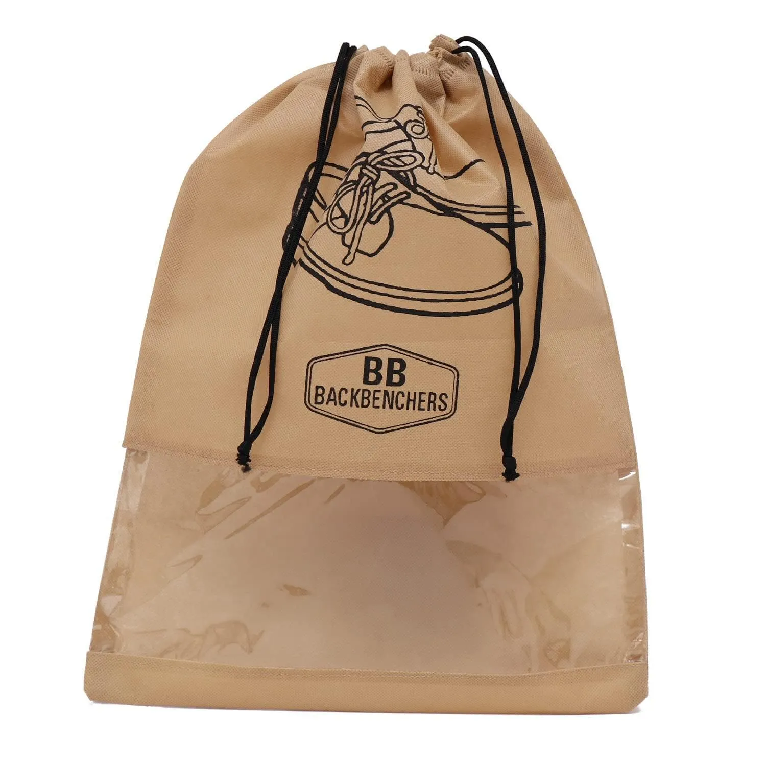 BB BACKBENCHERS Shoe Bag Cover ( pack of 6, beige )