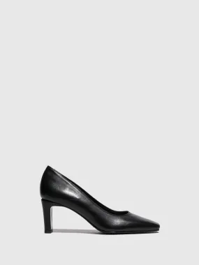 Black Chunky Heel Shoes