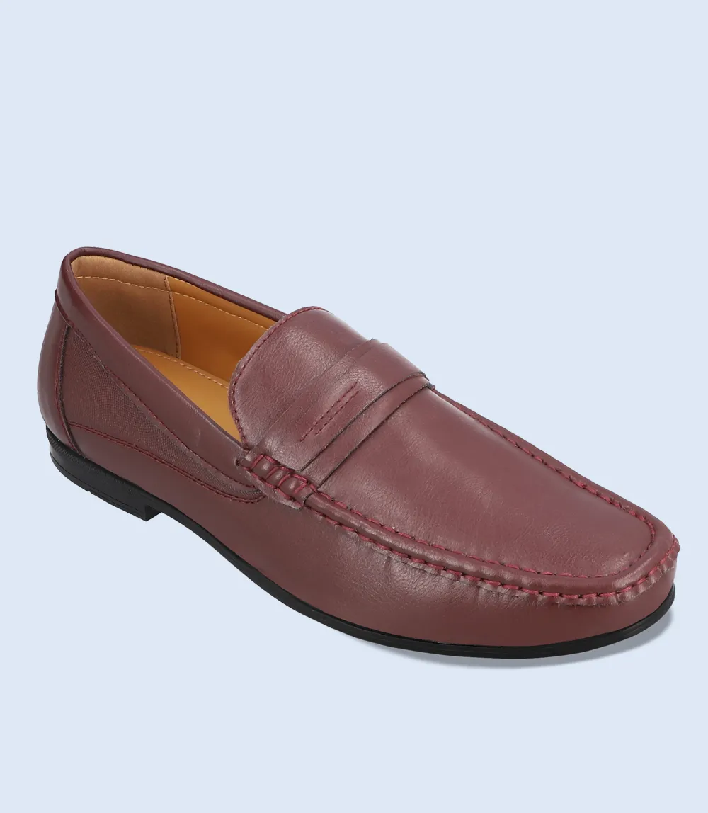 BM4254-MAROON-Men Loafers