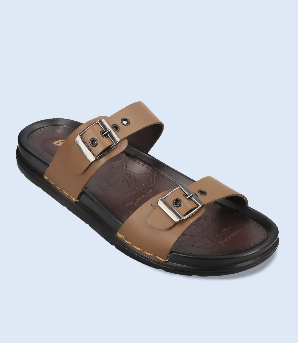 BM4661-BROWN-Men Slipper