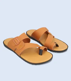 BM5474-TAN-Men Casual Chappal