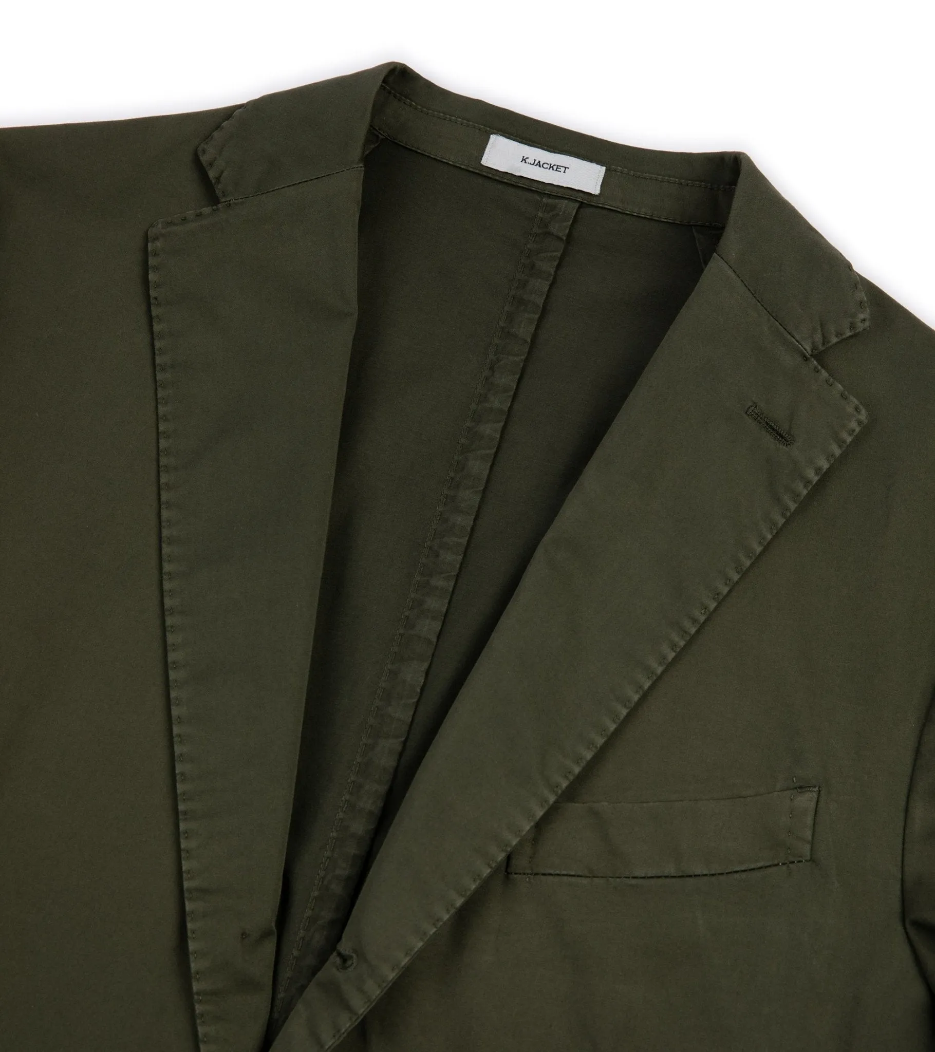 Boglioli Superlight Cotton K Suit Jacket: Olive