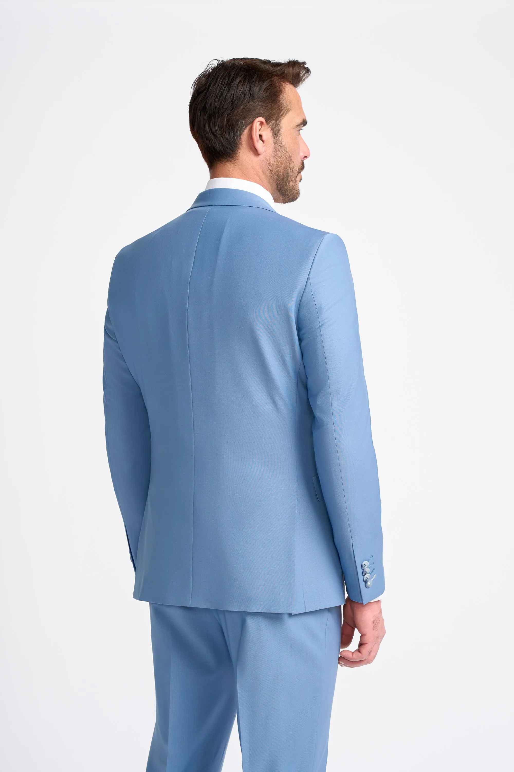 Bond Ocean Blue Three Piece Suit