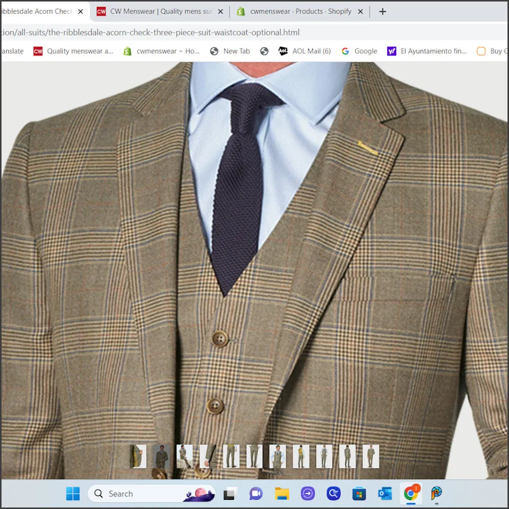 Brook Taverner Ribblesdale Acorn check Suit<><>