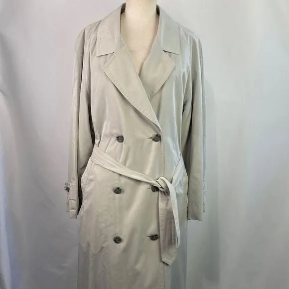 Burberry TanWool Lined Trench Jacket