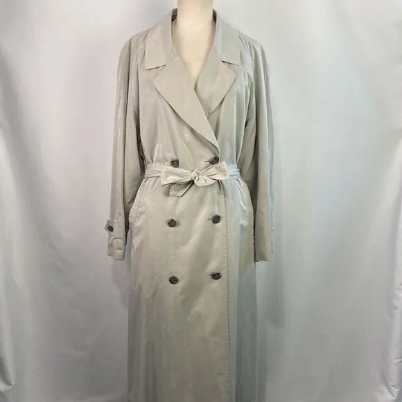 Burberry TanWool Lined Trench Jacket