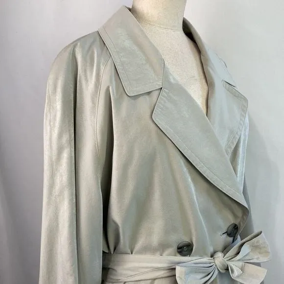 Burberry TanWool Lined Trench Jacket