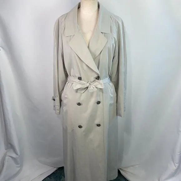 Burberry TanWool Lined Trench Jacket