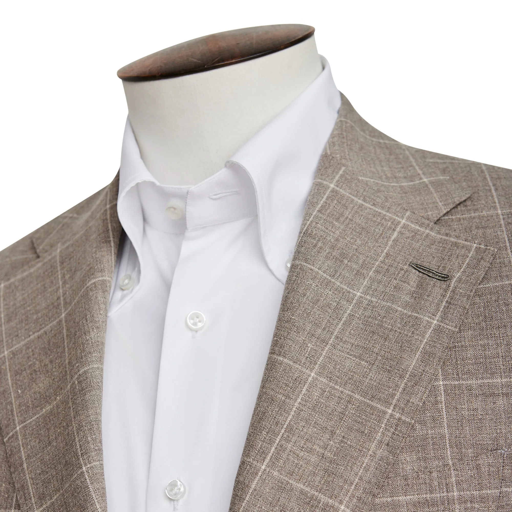 Corso Suit - Taupe Windowpane