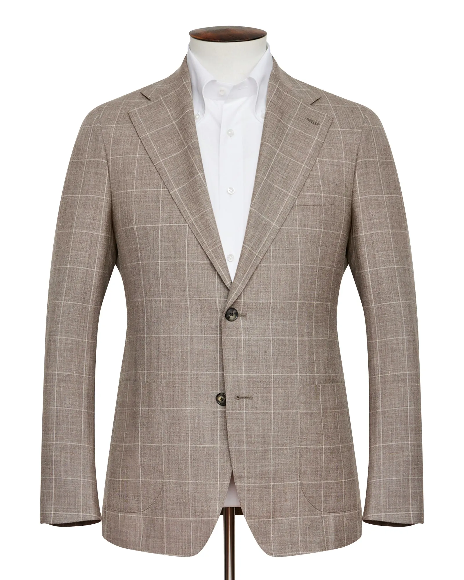 Corso Suit - Taupe Windowpane