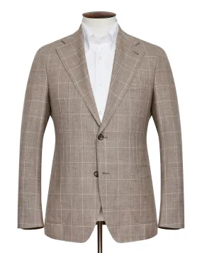 Corso Suit - Taupe Windowpane