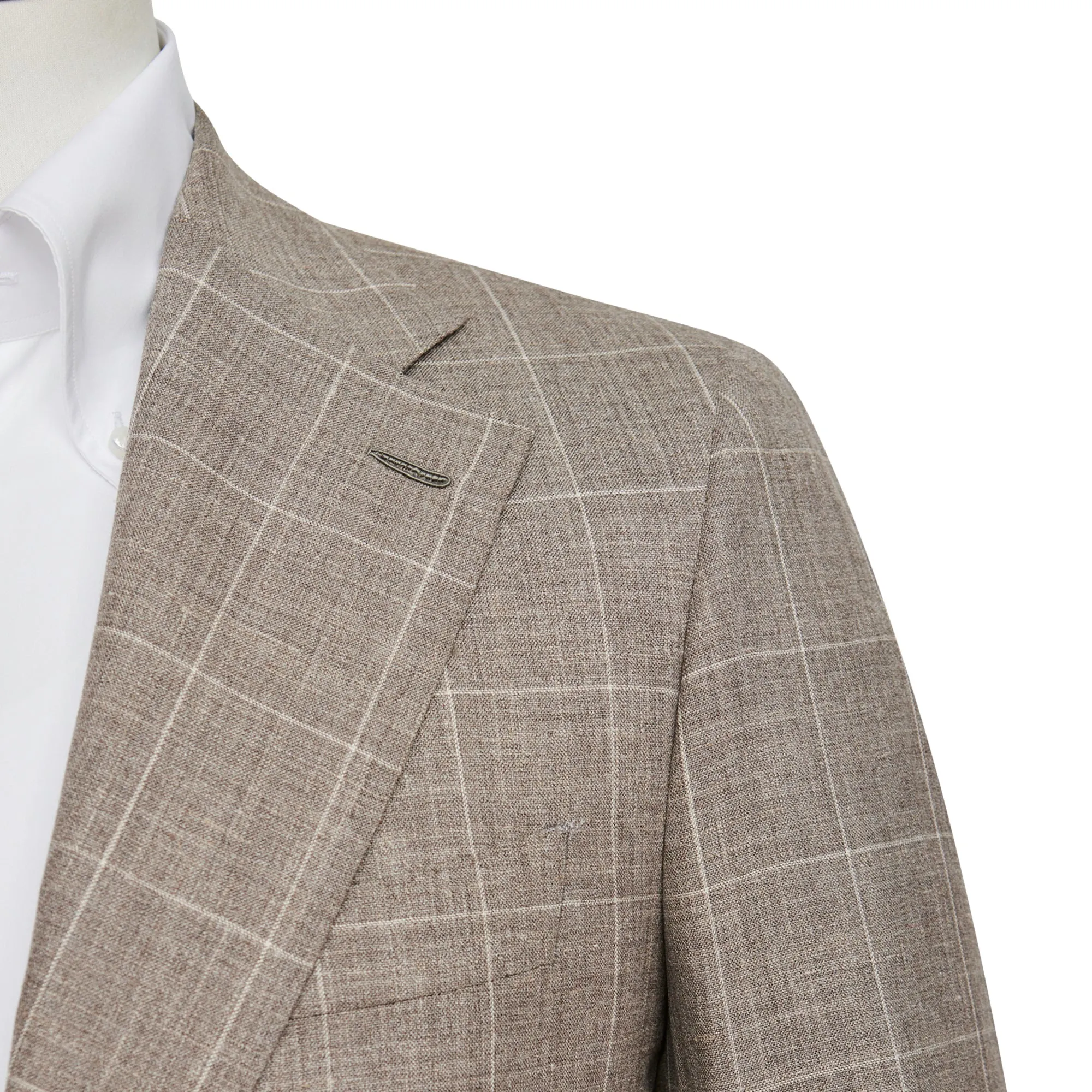 Corso Suit - Taupe Windowpane