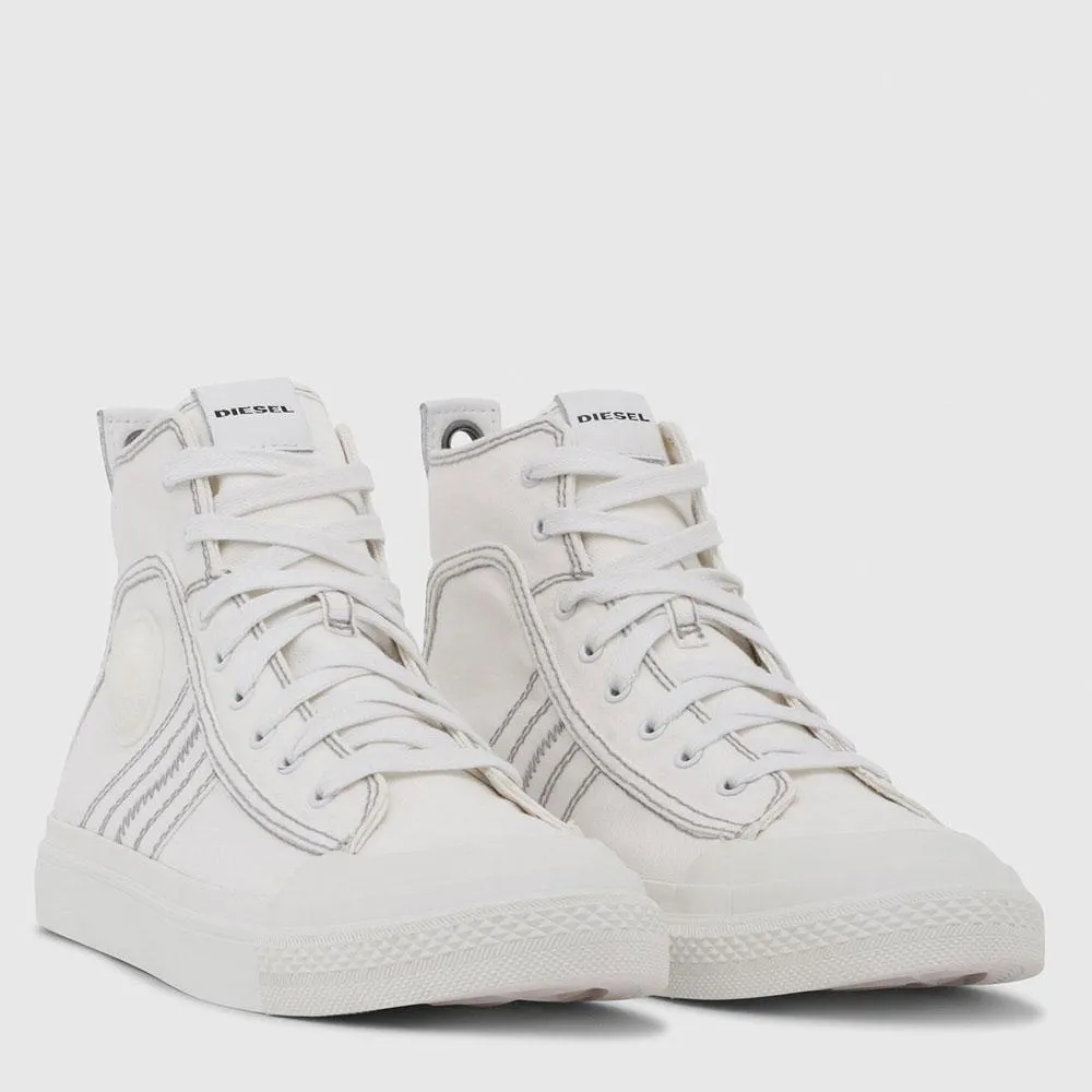 Diesel  S-Astico Mid Lace  Hi Top Trainers - White