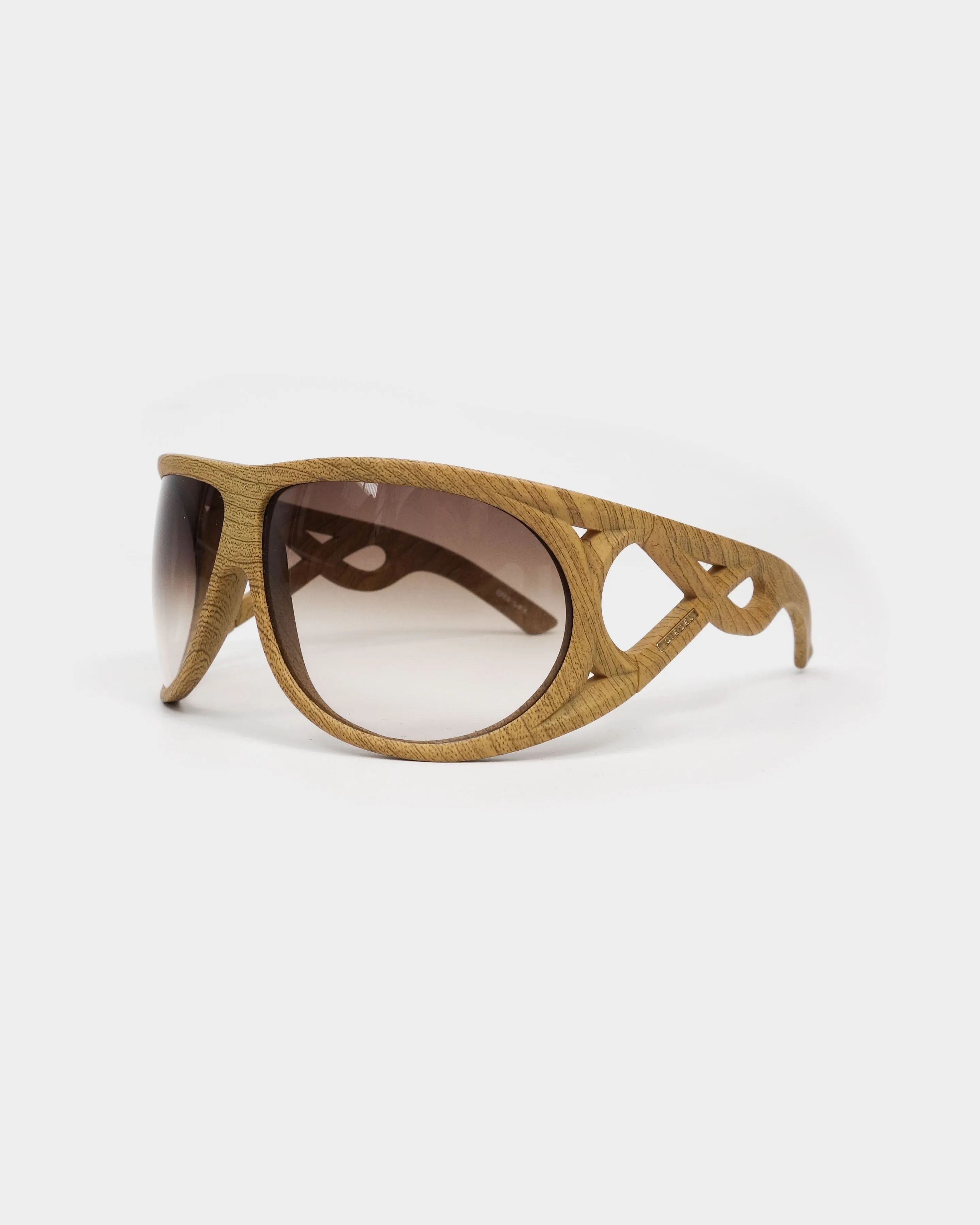 Diesel Wood Mask Sunglasses 2000's