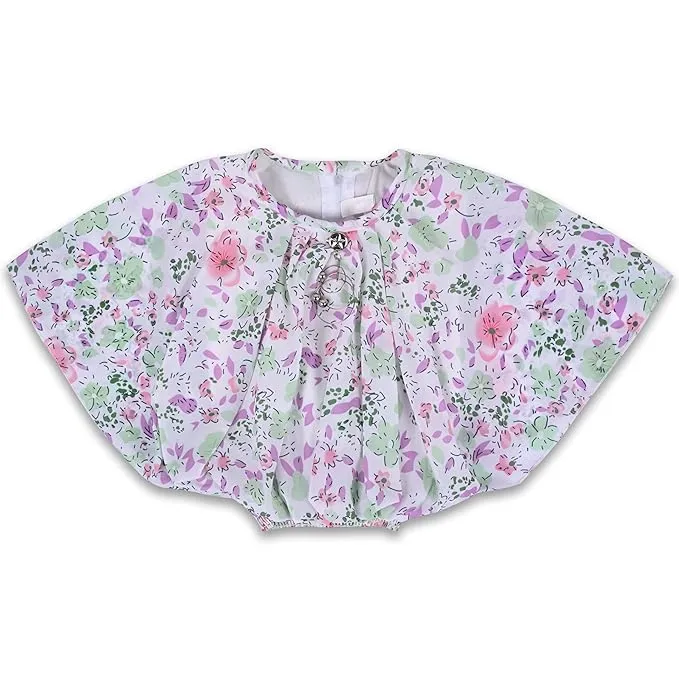 Girls Floral Bat wing Top Clothing set