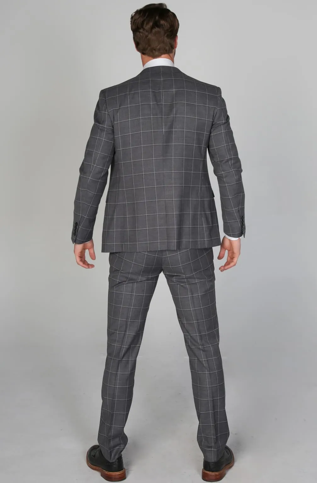 Hobbs Grey Men's Three Piece Suit