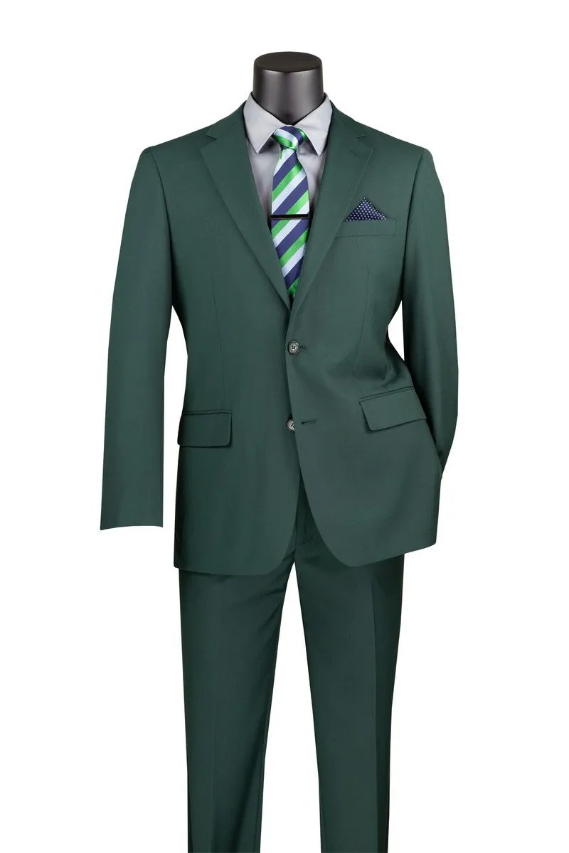 Hunter Green Regular Fit Two Piece Suit