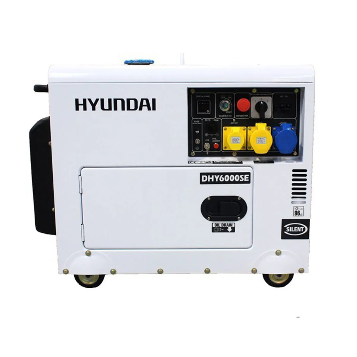 Hyundai DHY6000SE Silenced Diesel Generator Silenced 230V