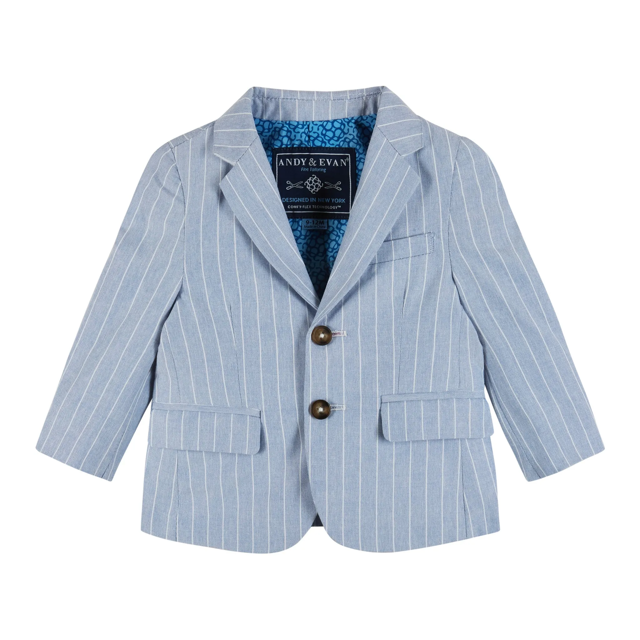 Infant Two-Piece Chambray Stripe Suit Set