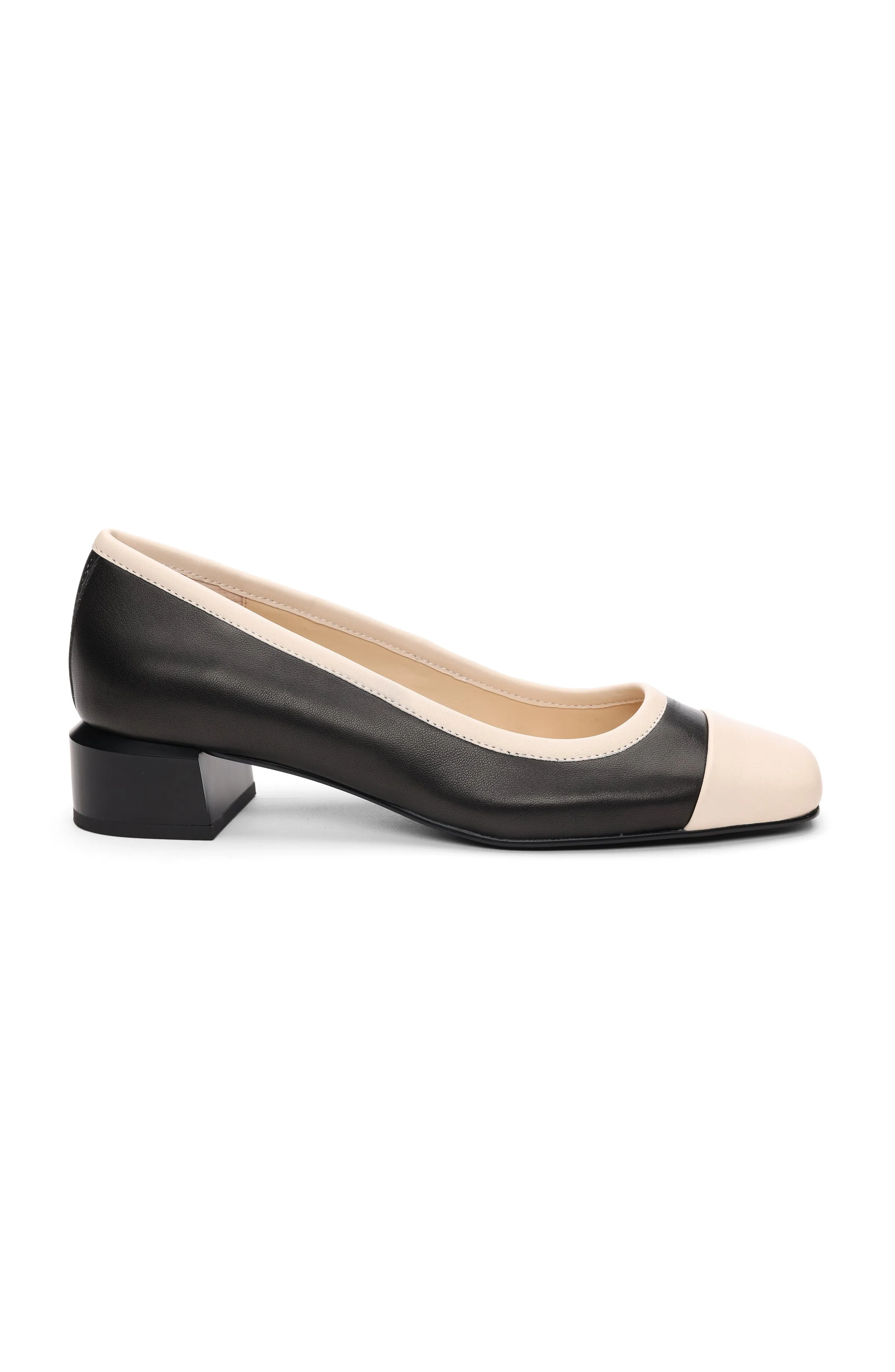 IRVINE ROUNDED TOE SLIP ON WITH BLOCK HEEL