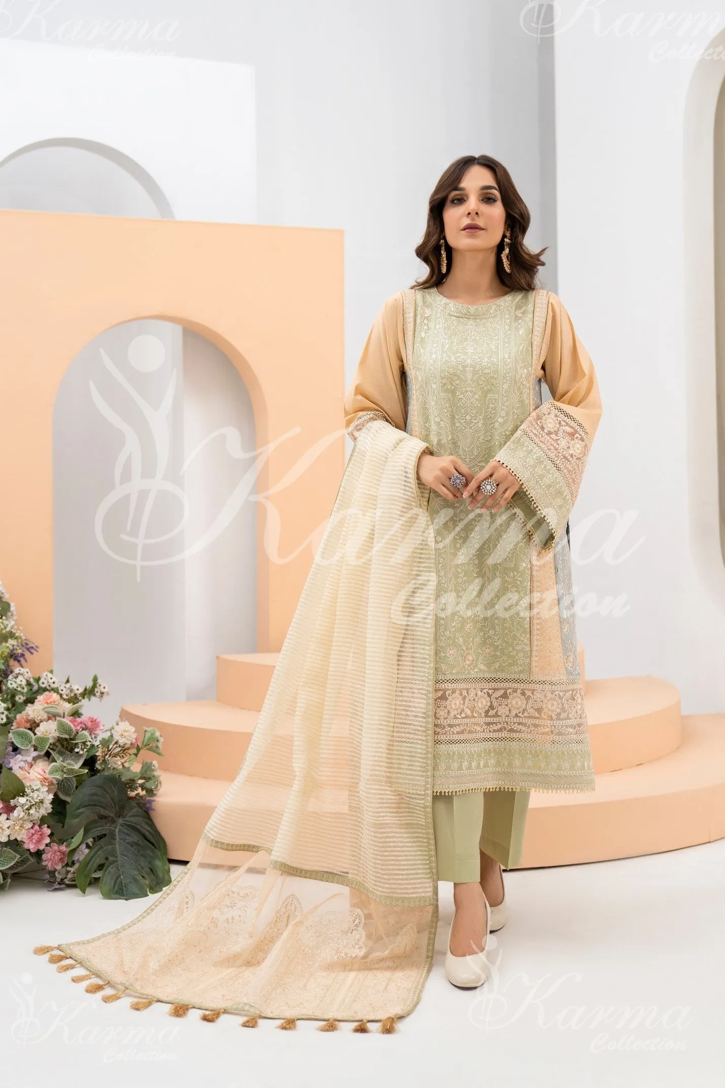 Karma Festive Embroidered Suit KAR55