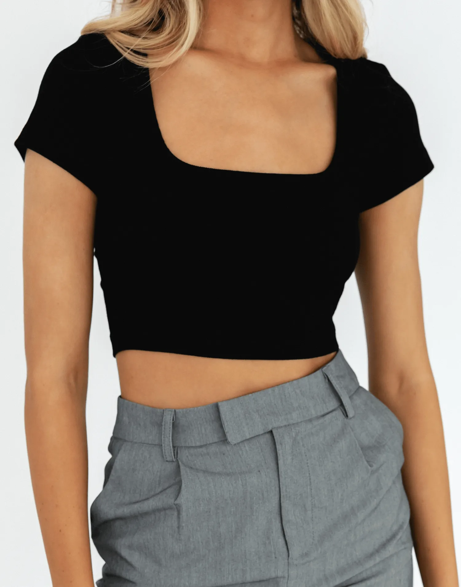 Kenz Crop Top (Black)