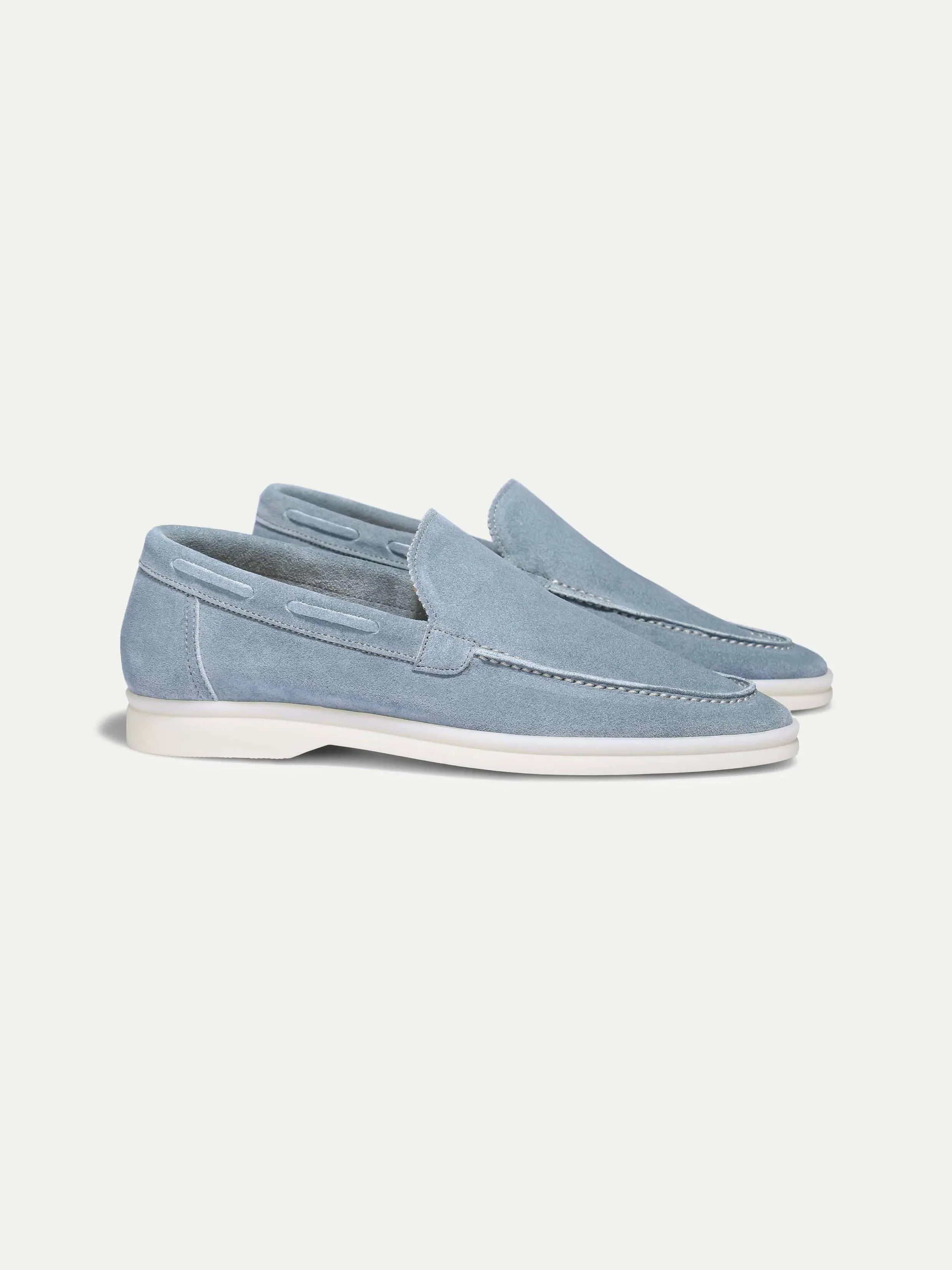 Lady Light Blue Yacht Loafers