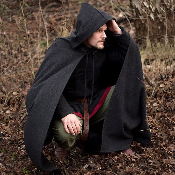 Lighter Hooded Cloak - Wool