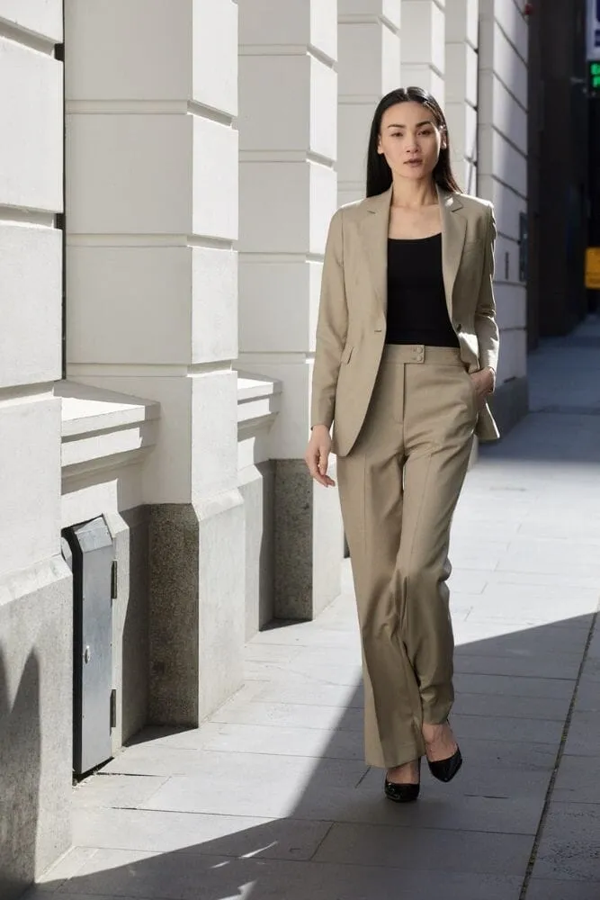 Lily Suit - Sand Wool