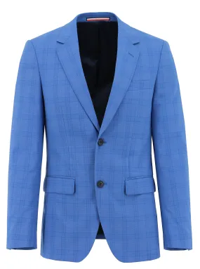 Lisbon Edward Blue Checked Suit