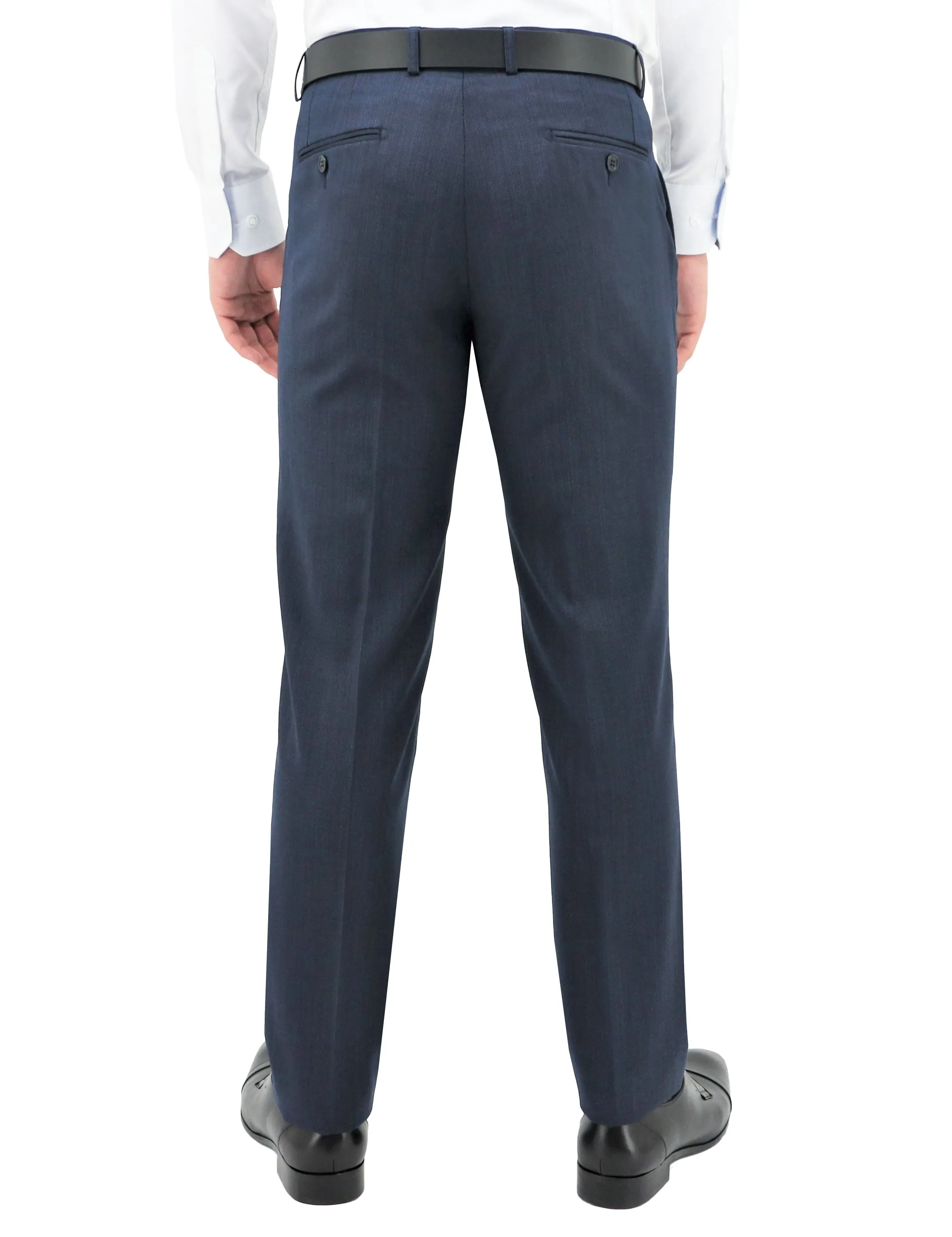 Lyon 101 Blue Wool Trouser