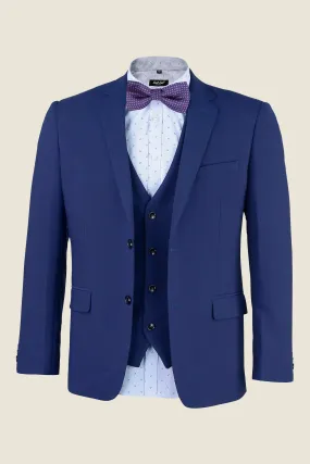 Mens Matte Navy Suit