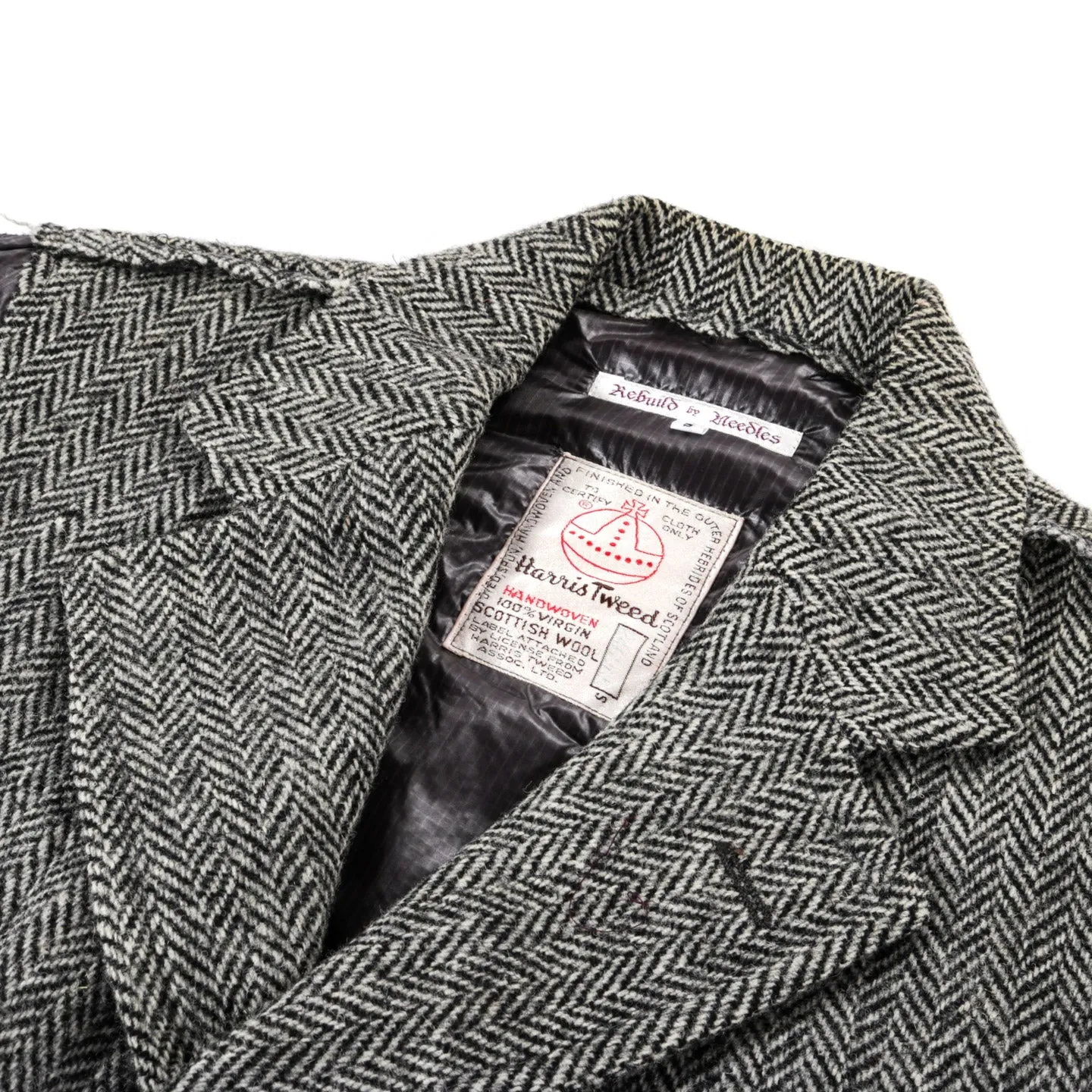 REBUILD BY NEEDLES HARRIS TWEED COVERED COAT - S