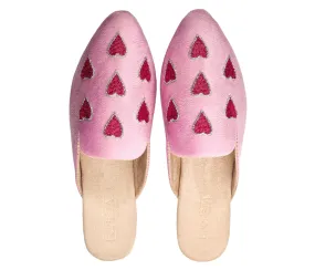 Red Heart Mules - Pink