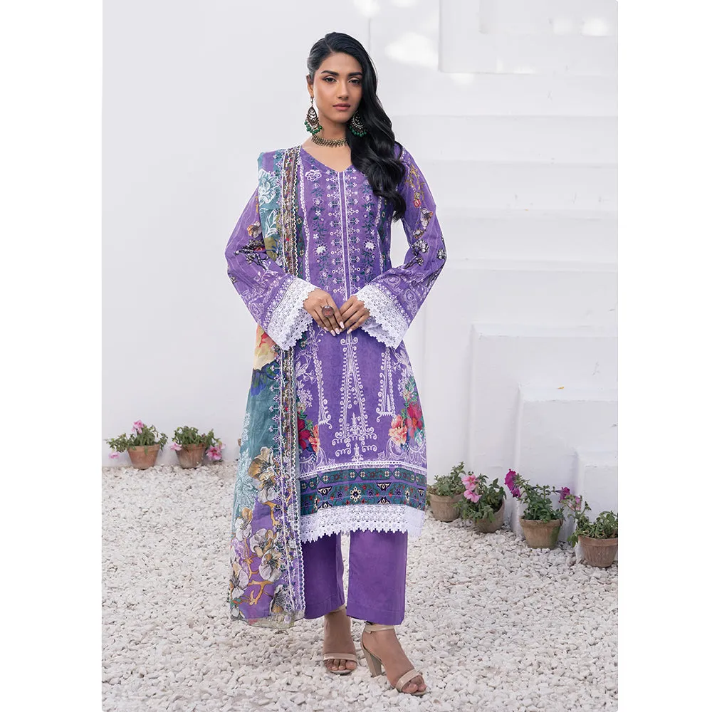 Sophia Lawn Printed Embroidered Unstitched 3Pcs Suit - 5