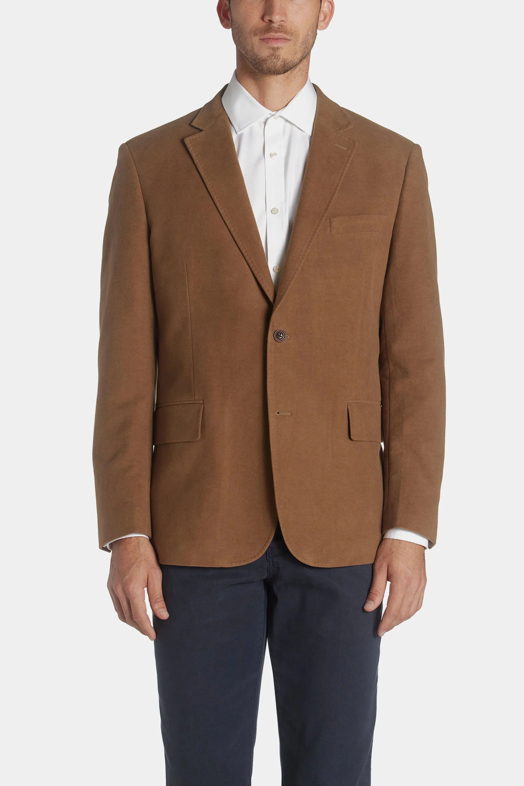 Tan Italian Moleskin Jacket