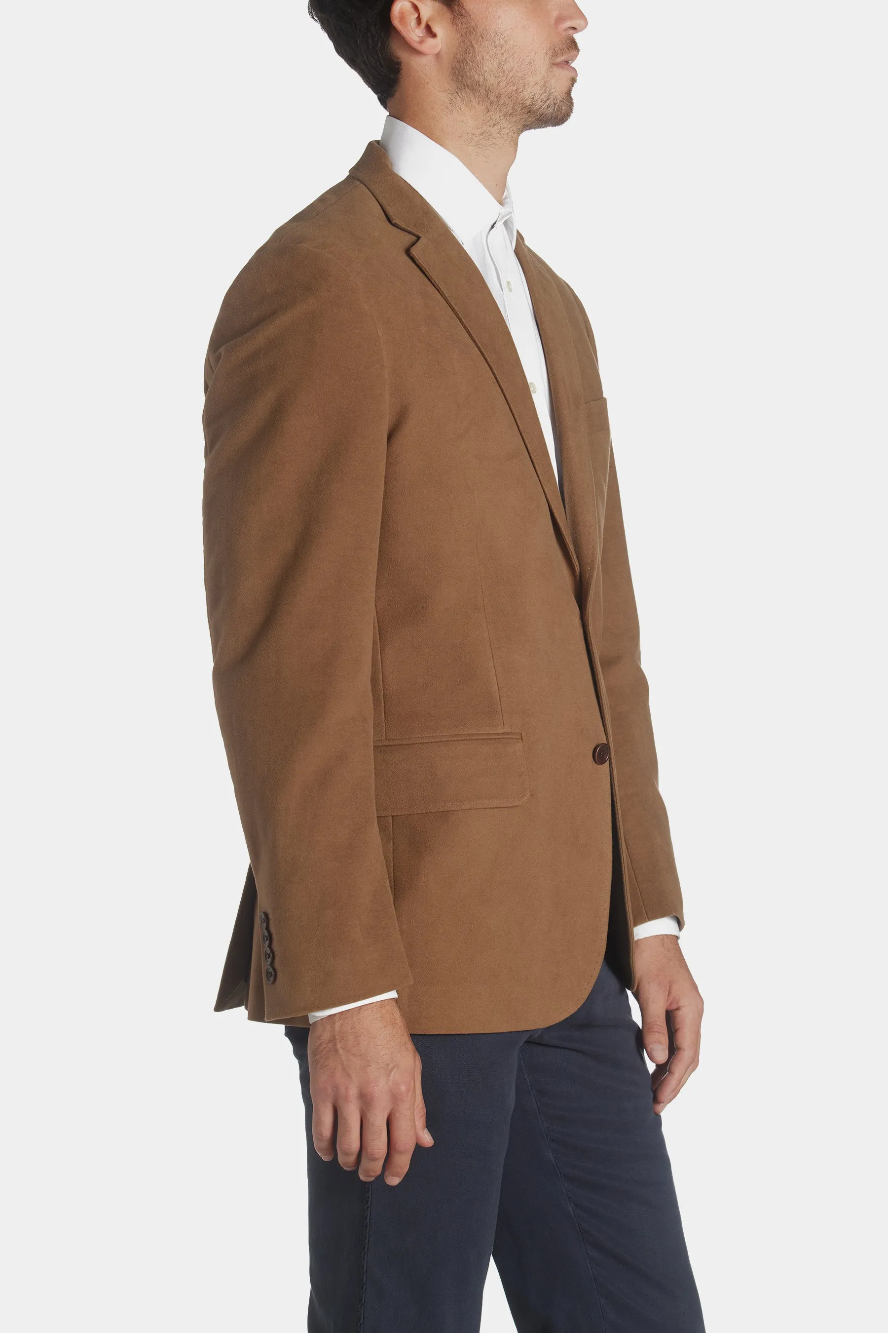 Tan Italian Moleskin Jacket