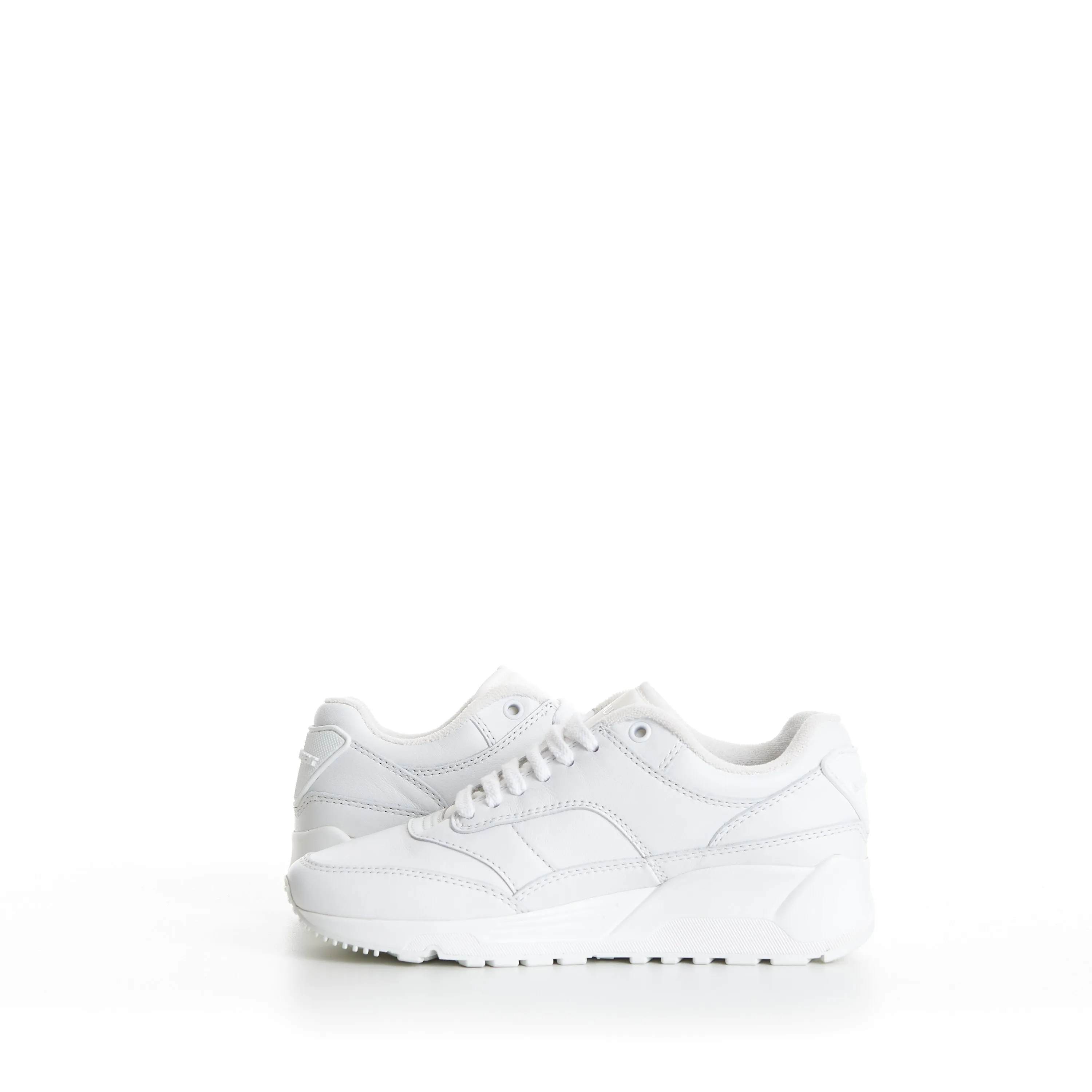 Women's White 'Bump' Low-top Sneakers - Smooth Leather