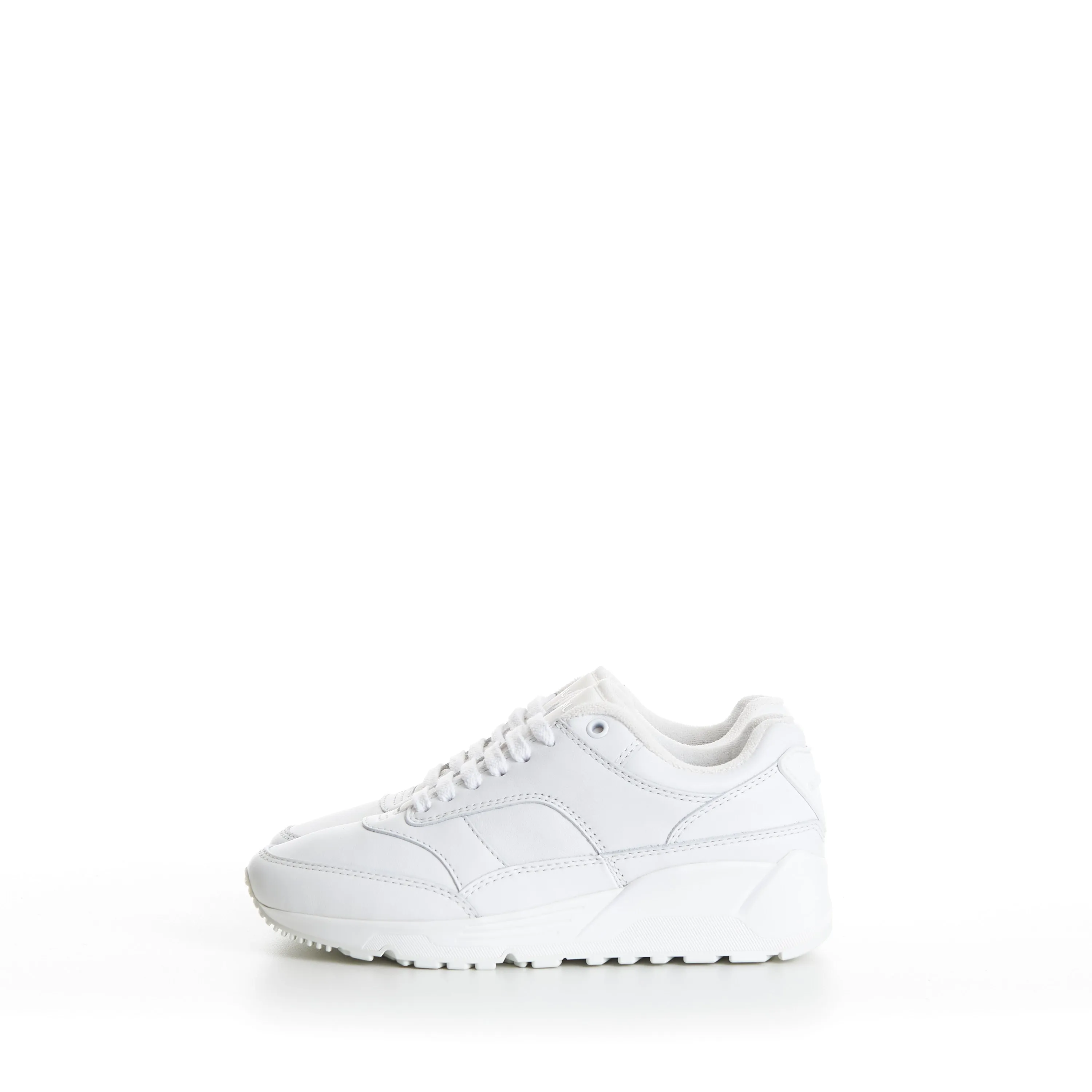 Women's White 'Bump' Low-top Sneakers - Smooth Leather